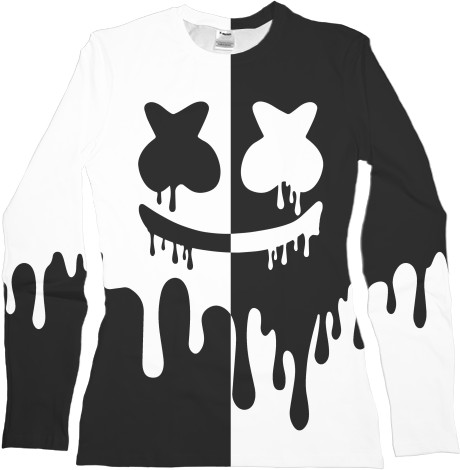 Women's Longsleeve Shirt 3D - Marshmello (16) - Mfest