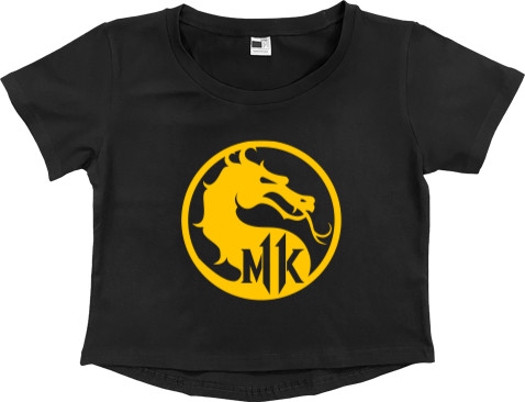 Women's Cropped Premium T-Shirt - MORTAL KOMBAT (12) - Mfest