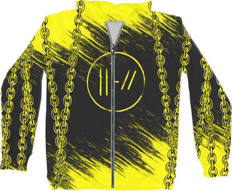 Unisex Zip-through Hoodie 3D - Twenty One Pilots (19) - Mfest