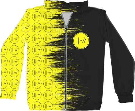 Unisex Zip-through Hoodie 3D - Twenty One Pilots (17) - Mfest