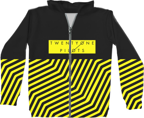 Unisex Zip-through Hoodie 3D - Twenty One Pilots (11) - Mfest