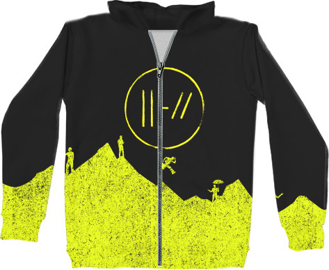 Unisex Zip-through Hoodie 3D - Twenty One Pilots (8) - Mfest