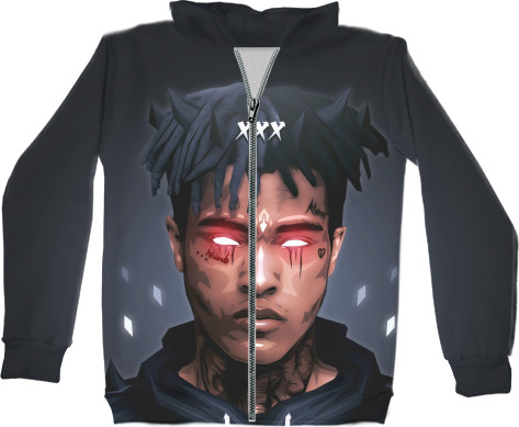 Unisex Zip-through Hoodie 3D - XXXTENTACION (13) - Mfest