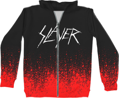 Unisex Zip-through Hoodie 3D - SLAYER  (6) - Mfest