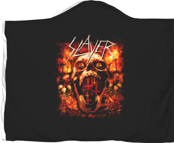 Плед с капюшоном 3D - SLAYER  (5) - Mfest