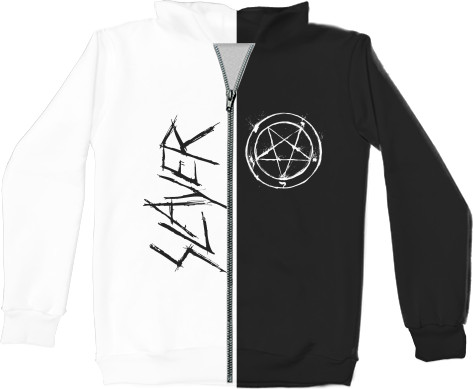 Unisex Zip-through Hoodie 3D - SLAYER (2) - Mfest