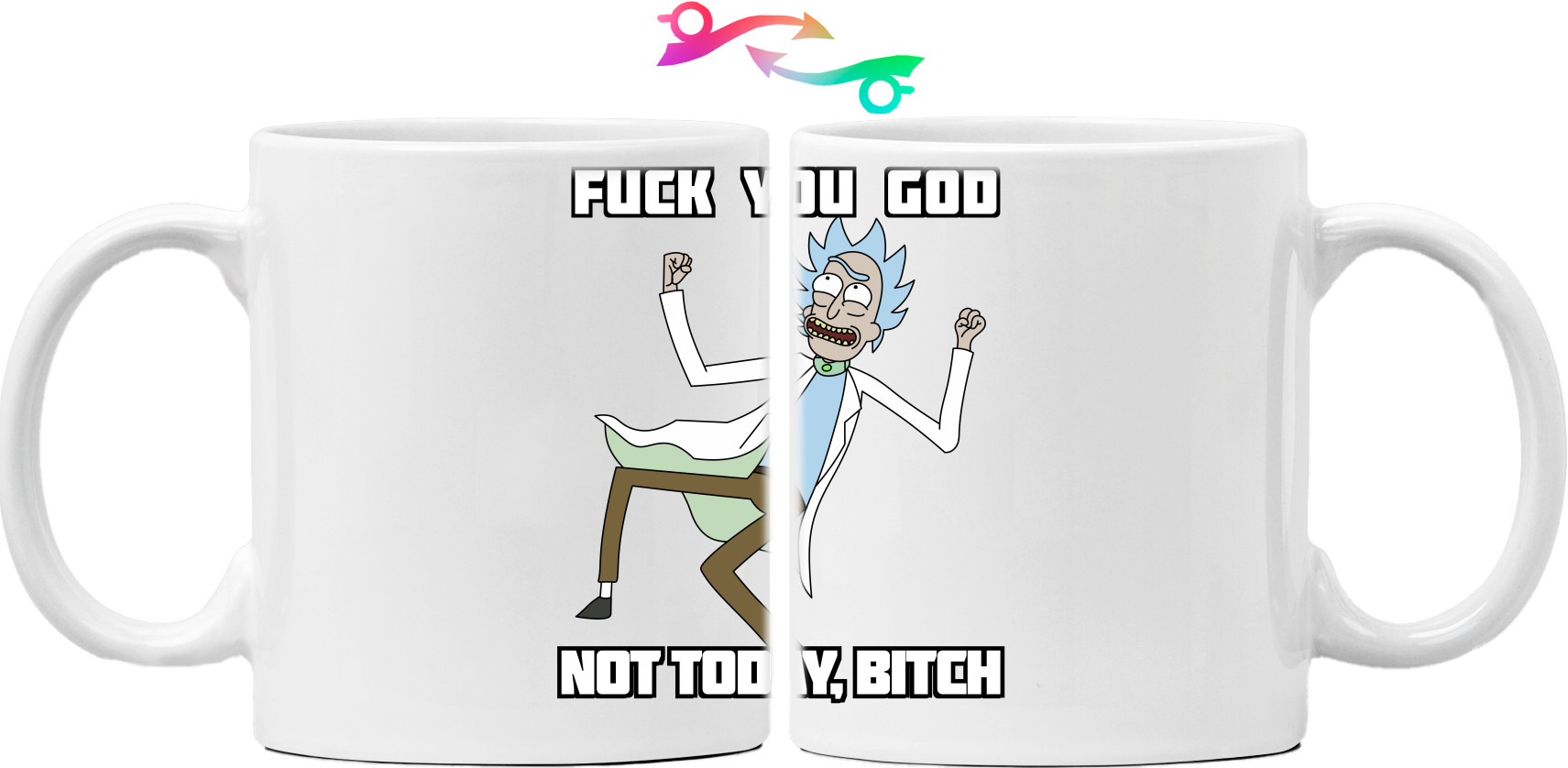 Кружка - Rick and God - Mfest