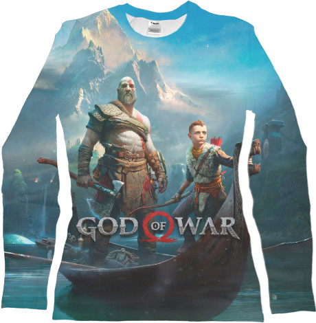 Футболка з Довгим Рукавом Жіноча 3D - GOD OF WAR (1) - Mfest