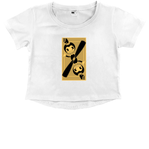 Kids' Premium Cropped T-Shirt - Bendy and the Ink Machine 18 - Mfest