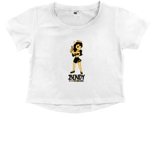 Kids' Premium Cropped T-Shirt - Bendy And The Ink Machine 15 - Mfest