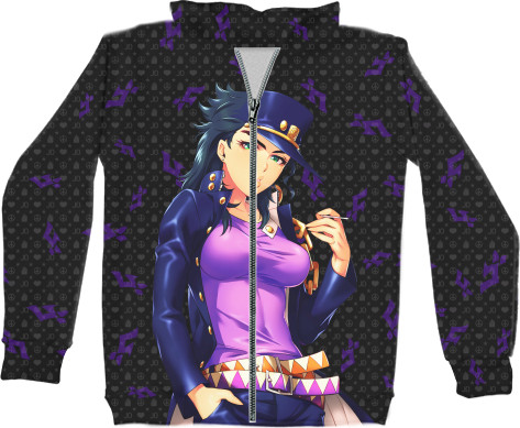 Unisex Zip-through Hoodie 3D - JoJo’s Bizarre Adventure (Girl) - Mfest