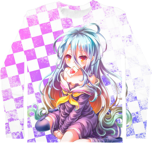 Kids' Longsleeve Shirt 3D - No Game No Life (1) - Mfest