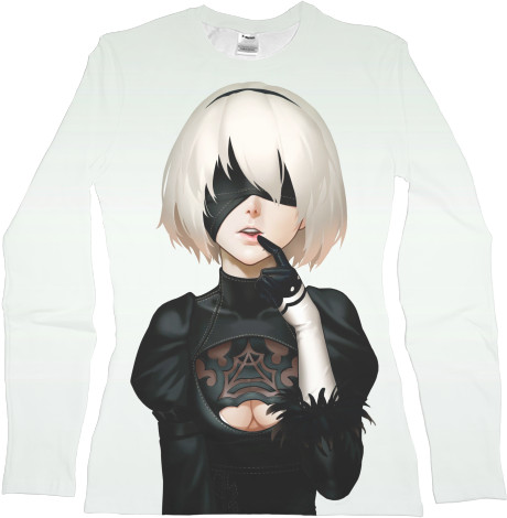 Women's Longsleeve Shirt 3D - NieR: Automata (2) - Mfest