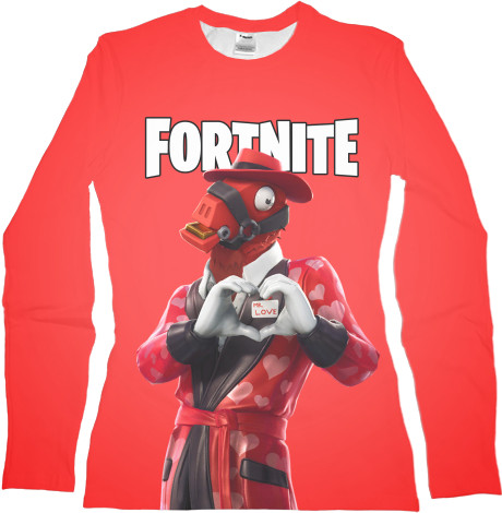 Women's Longsleeve Shirt 3D - Fortnite (Love) - Mfest