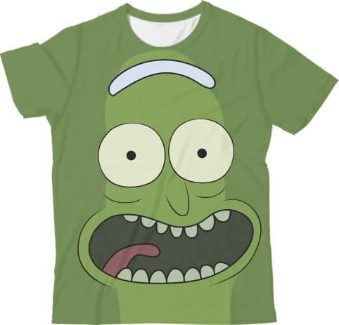 Kids' T-Shirt 3D - Огурчик Рик (1) - Mfest