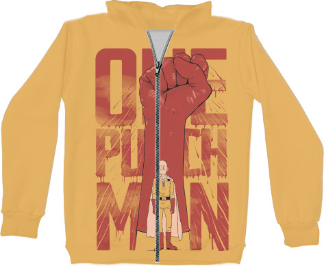 Unisex Zip-through Hoodie 3D - One Punch-Man (1) - Mfest