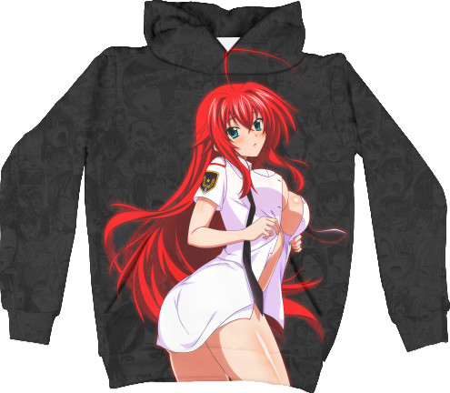 Kids' Hoodie 3D - Rias Gremory (1) - Mfest