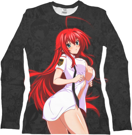 Women's Longsleeve Shirt 3D - Rias Gremory (1) - Mfest