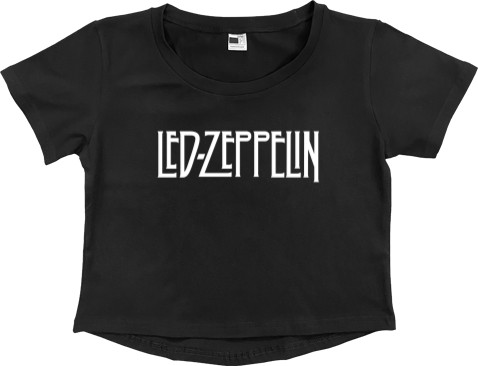 Women's Cropped Premium T-Shirt - Led Zeppelin (1) - Mfest