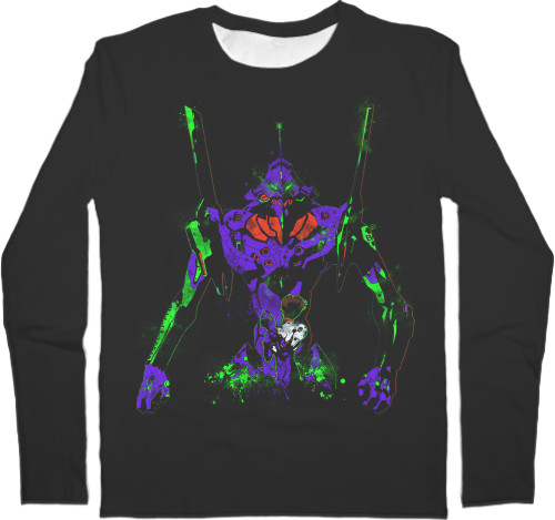 Men's Longsleeve Shirt 3D - EVANGELION 1 - Mfest