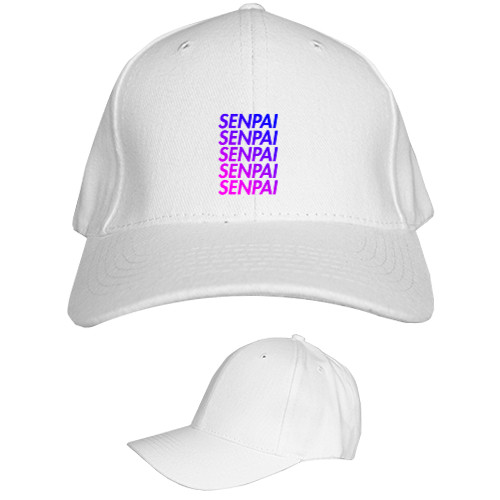 Kids' Baseball Cap 6-panel - Senpai (Text 1) - Mfest