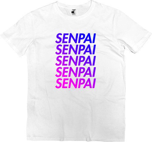 Men’s Premium T-Shirt - Senpai (Text 1) - Mfest