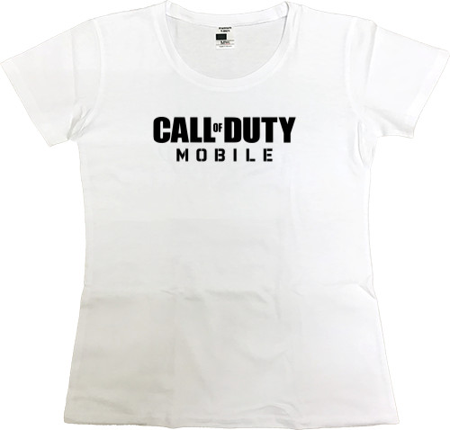 Women's Premium T-Shirt - Call of Duty (Лого сзади) - Mfest