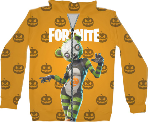 Unisex Zip-through Hoodie 3D - Fortnite (Helloween) - Mfest