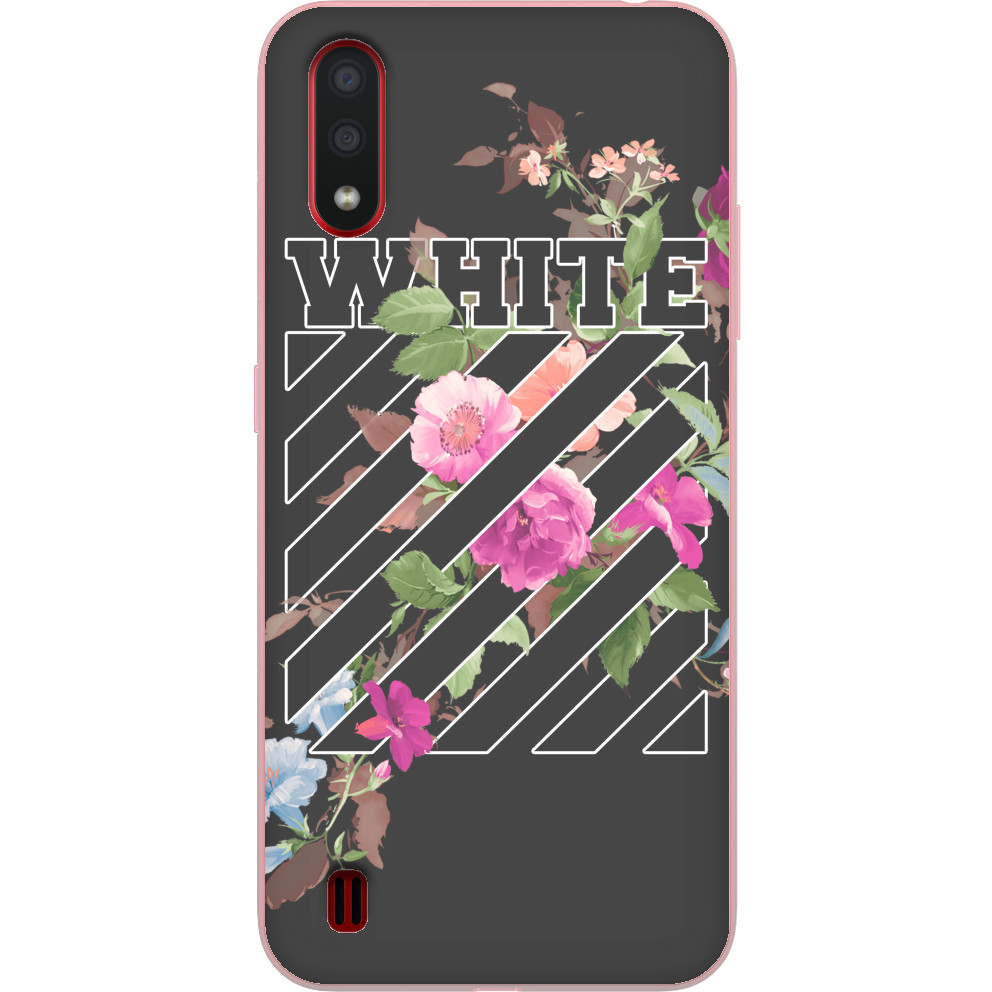 Off-White - Чехол Samsung - Off-White (Flowers) - Mfest