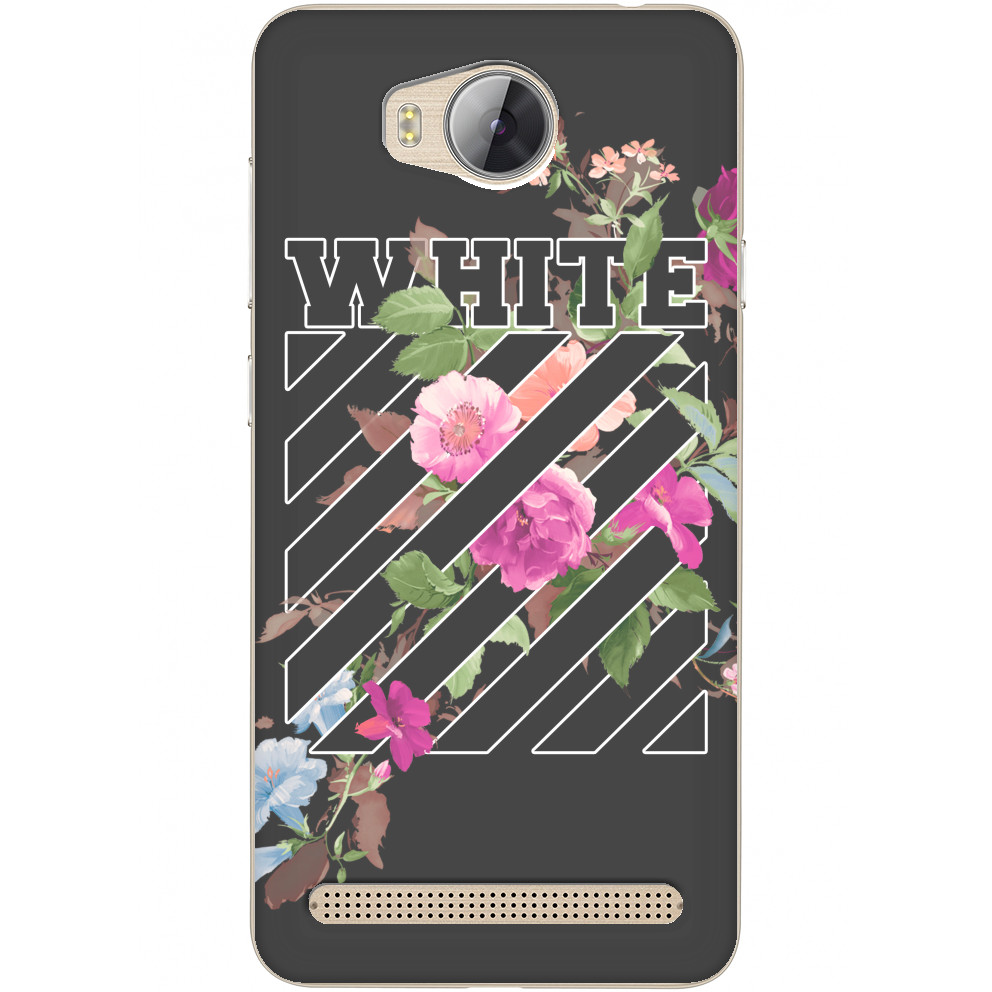 Чехол Huawei - Off-White (Flowers) - Mfest