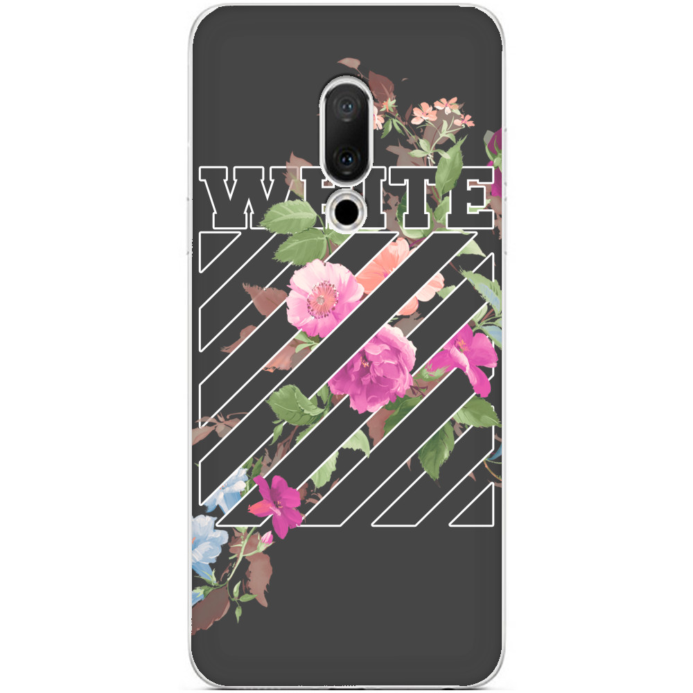 Чехол Meizu - Off-White (Flowers) - Mfest