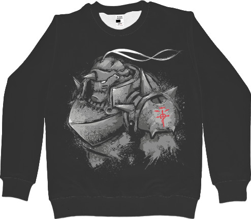 Men's Sweatshirt 3D - СТАЛЬНОЙ АЛХИМИК (Альфонс Элрик) - Mfest