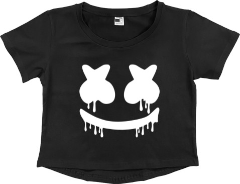 Women's Cropped Premium T-Shirt - Marshmello 6 - Mfest