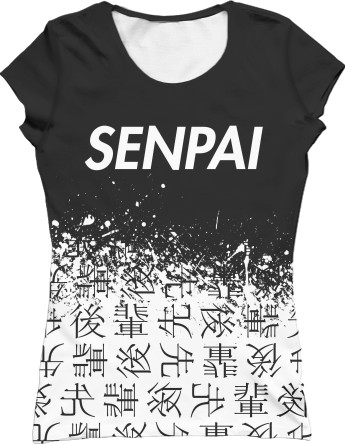 Women's T-Shirt 3D - SENPAI (Версия 1) - Mfest