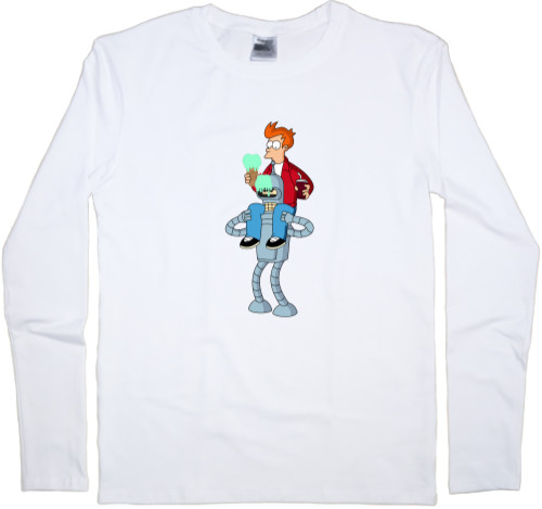 Men's Longsleeve Shirt - Futurama (Лучшие Друзья) - Mfest