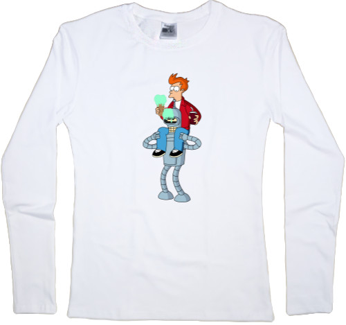 Women's Longsleeve Shirt - Futurama (Лучшие Друзья) - Mfest