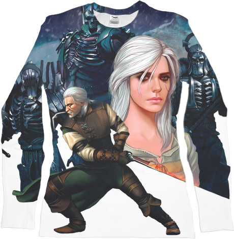 Women's Longsleeve Shirt 3D - Ведьмак (3) - Mfest