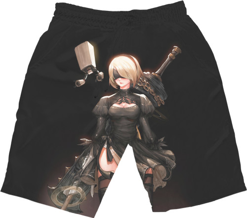 Men's Shorts 3D - NieR: Automata (1) - Mfest