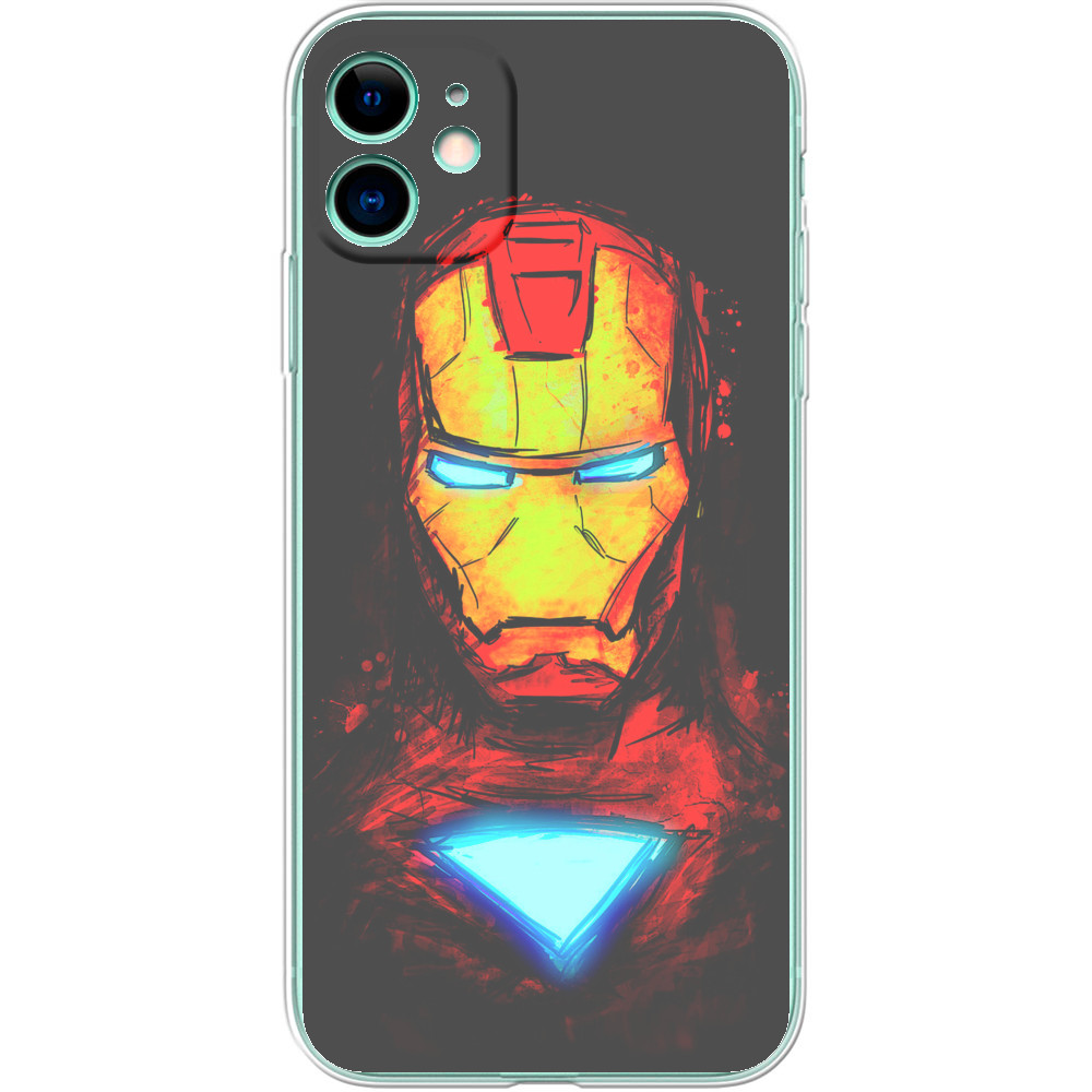 Чехол iPhone - Iron Man (Граффити) - Mfest