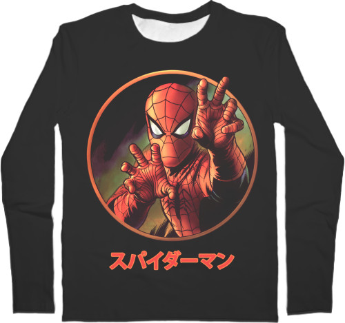 Kids' Longsleeve Shirt 3D - Японский Человек паук - Mfest