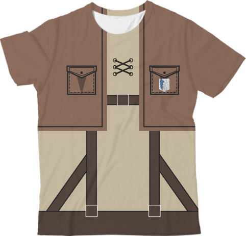 Kids' T-Shirt 3D - Атака Титанов (Attack On Titans) 4 - Mfest