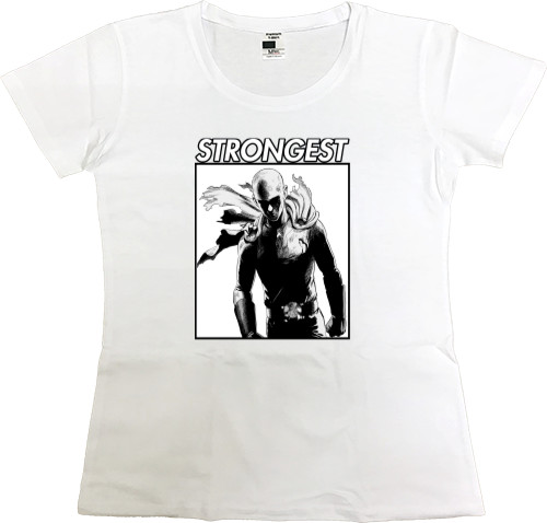 Women's Premium T-Shirt - ONE-PUNCH MAN (STRONGER) - Mfest