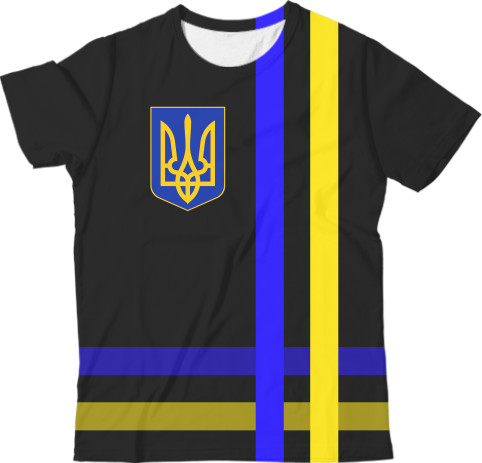 Kids' T-Shirt 3D - Герб (Флаг в полоску) - Mfest