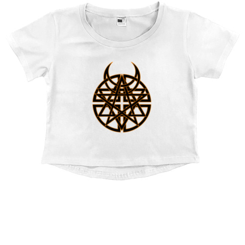 Kids' Premium Cropped T-Shirt - Disturbed - Mfest