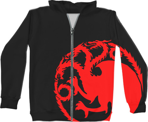 Unisex Zip-through Hoodie 3D - Game of Thrones (3) - Mfest