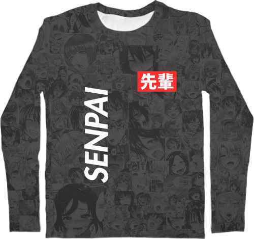 Kids' Longsleeve Shirt 3D - Senpai (Поло) - Mfest