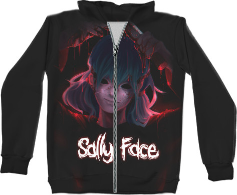 Unisex Zip-through Hoodie 3D - Sally Face (5) - Mfest