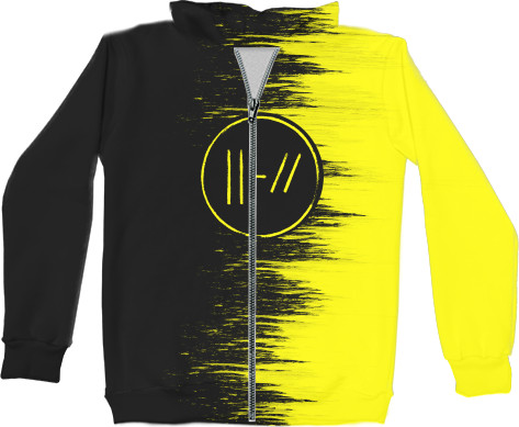 Unisex Zip-through Hoodie 3D - Twenty One Pilots (1) - Mfest