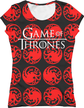 Women's T-Shirt 3D - Game of Thrones (2) - Mfest