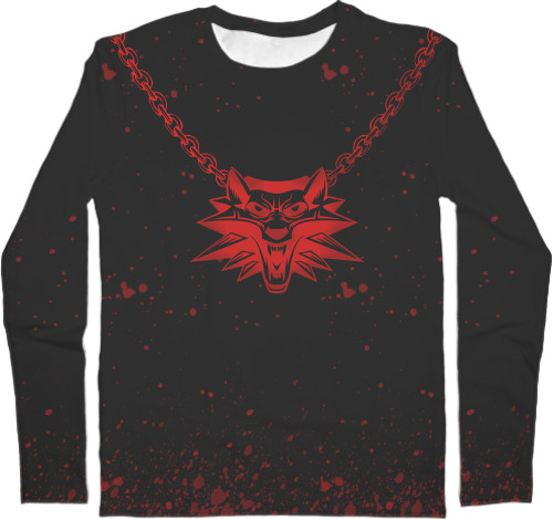 Men's Longsleeve Shirt 3D - Ведьмак (1) - Mfest